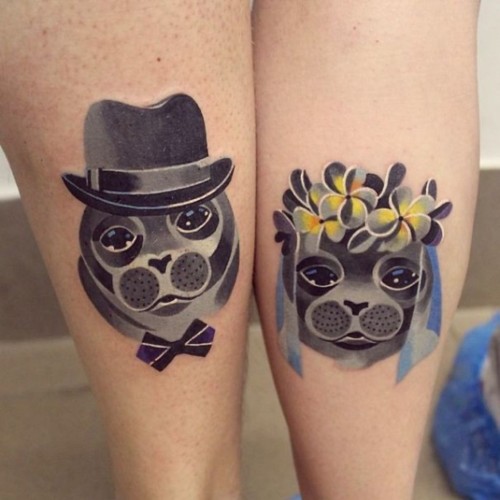 Tattoos for {couples} in love with distinctive designs