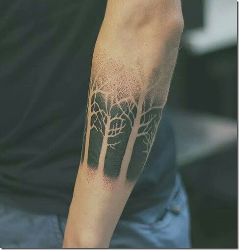 Lovely Exterior Of The Forearm Tattoos