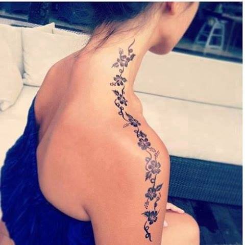 Small and delicate shoulder tattoos for girls