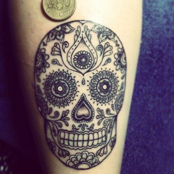 Wonderful Mexican cranium tattoos