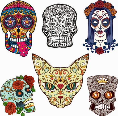 Wonderful Mexican cranium tattoos