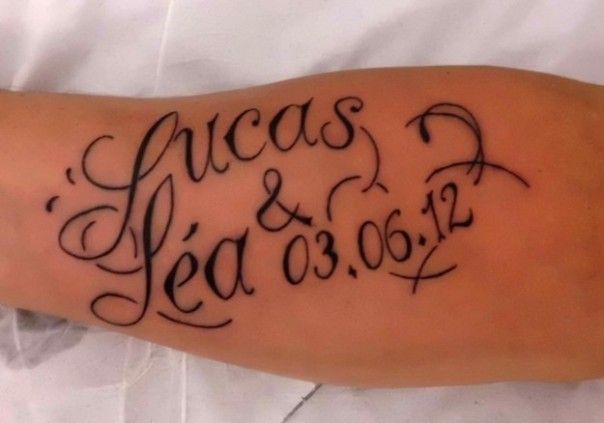 120 Tattoos of names of Youngsters