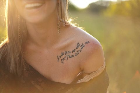 Small and delicate shoulder tattoos for girls