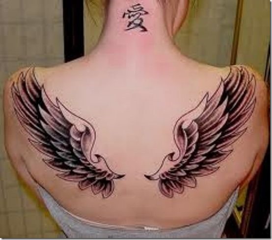 Inventive Angel Wing Tattoos