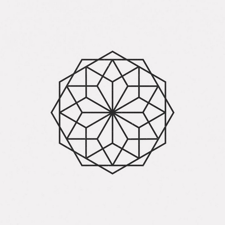 Geometric tattoo: 30 new tattoo concepts triangle, circle, square, rectangle ...