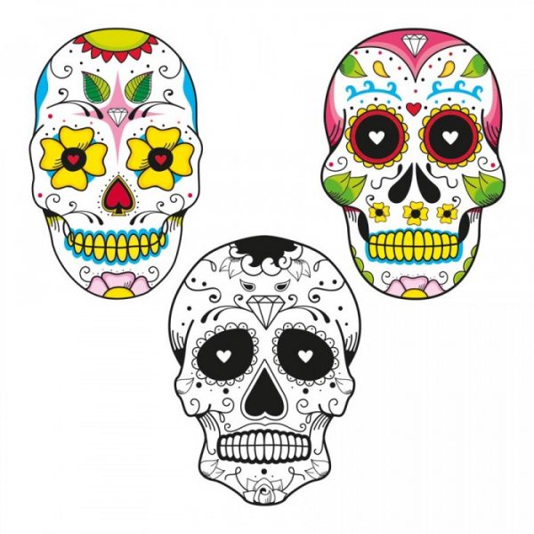 Wonderful Mexican cranium tattoos