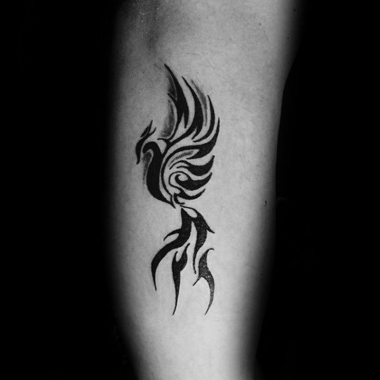 Phoenix tattoo: meanings and concepts in footage