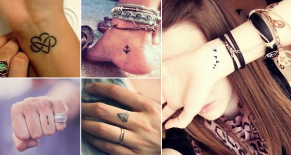 115 Small tattoos with letters and symbols for girls