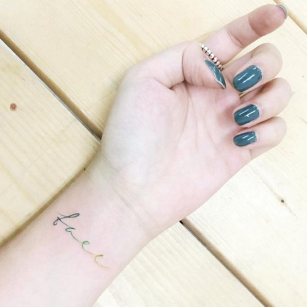 115 Small tattoos with letters and symbols for girls