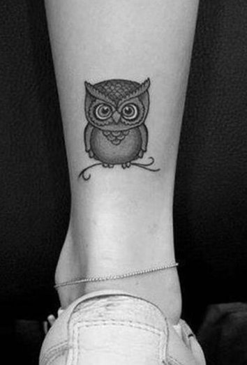 108 Tattoos of owls and fairies for girls