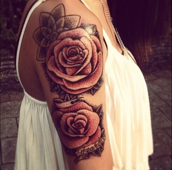 99 Roses tattoos designs for ladies