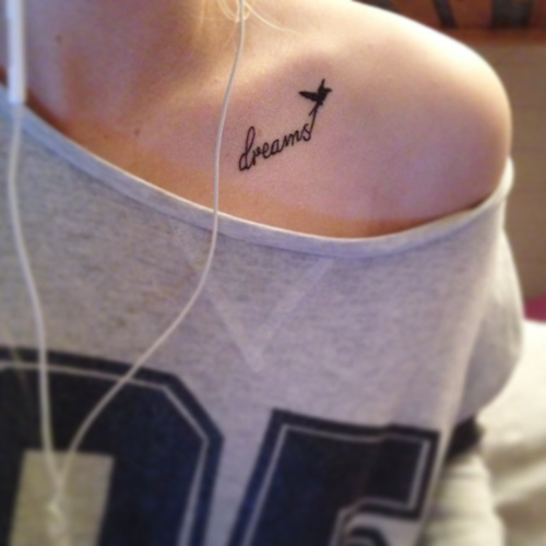 Small and delicate shoulder tattoos for girls