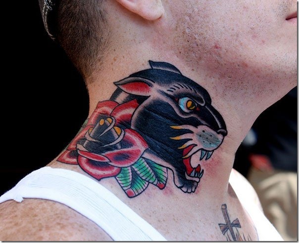 Spectacular Neck Tattoo Designs