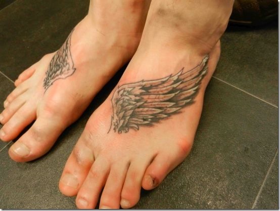 Inventive Angel Wing Tattoos