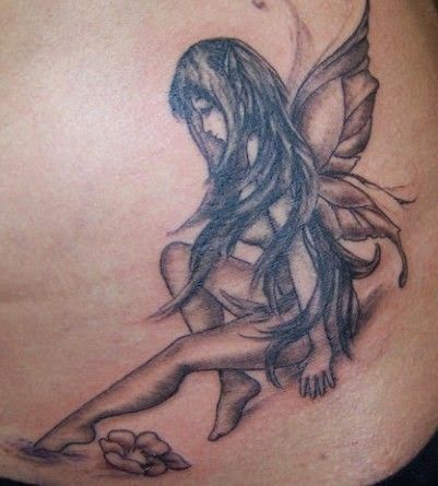 108 Tattoos of owls and fairies for girls