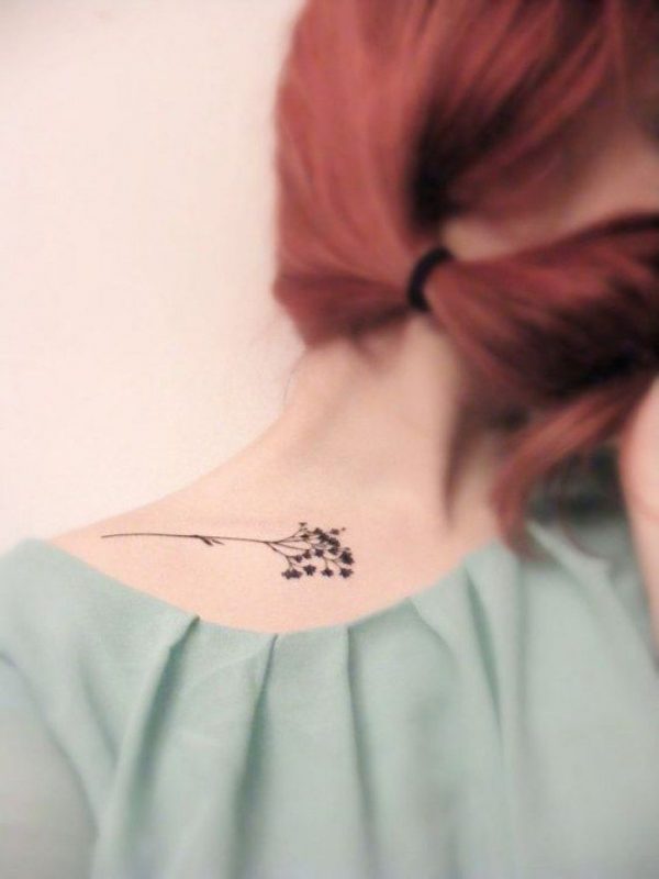 Small and delicate shoulder tattoos for girls