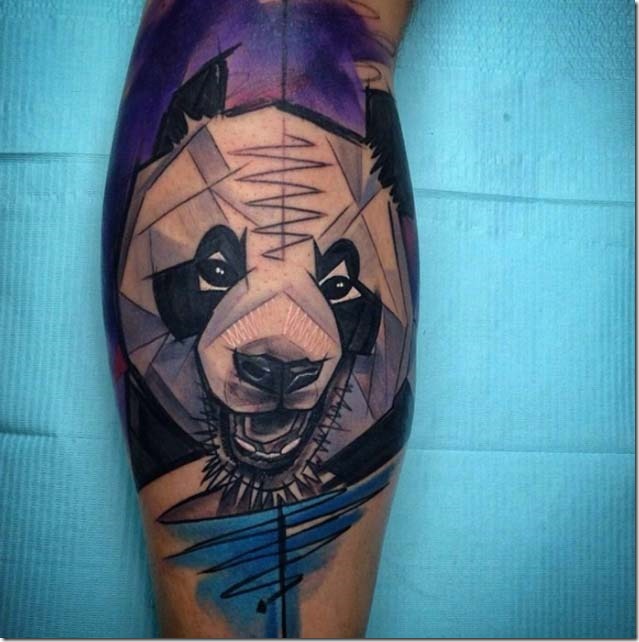 Lovable Plush Panda Tattoo Designs