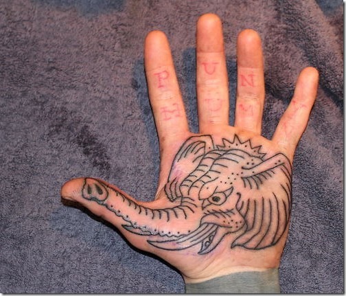 Spectacular Palm Tattoo Designs