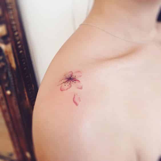 Small and delicate shoulder tattoos for girls