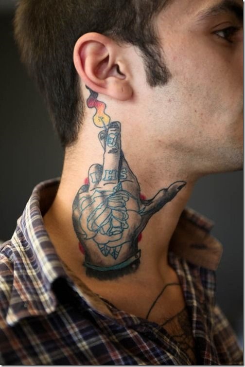 Spectacular Neck Tattoo Designs