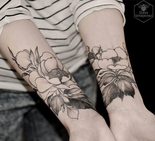 Flower tattoos for girls, lovely designs