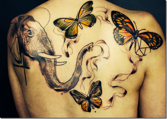 Inventive Elephant Tattoo Designs For Males And Girls