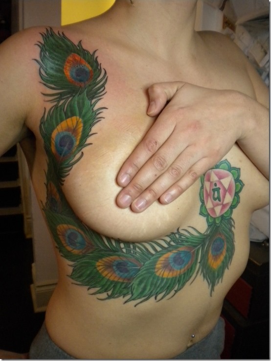 Enticing Beneath The Chest Tattoos For Ladies