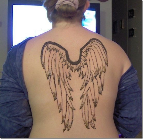 Inventive Angel Wing Tattoos