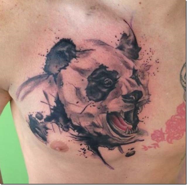 Lovable Plush Panda Tattoo Designs