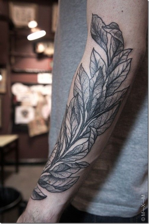 Lovely Exterior Of The Forearm Tattoos