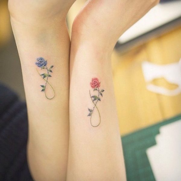99 Roses tattoos designs for ladies