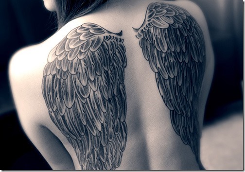 Inventive Angel Wing Tattoos