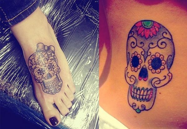 Wonderful Mexican cranium tattoos