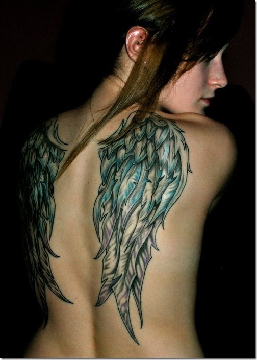 Inventive Angel Wing Tattoos