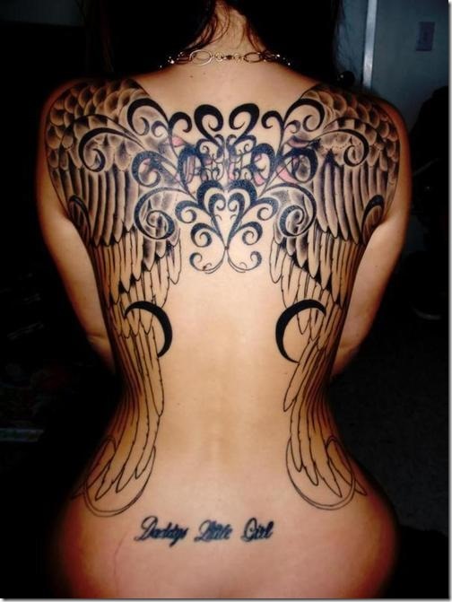 Inventive Angel Wing Tattoos