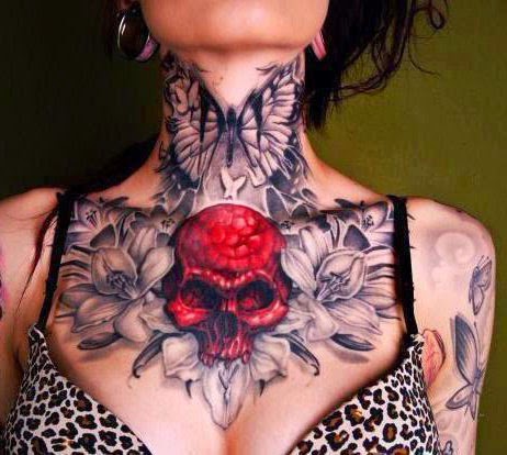 Wonderful Mexican cranium tattoos