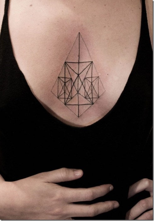 Putting Sternum Tattoo Designs For Ladies