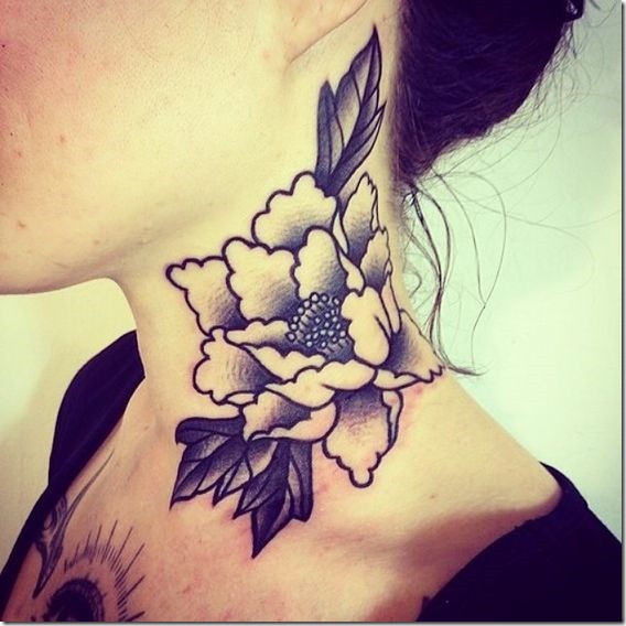 Spectacular Neck Tattoo Designs