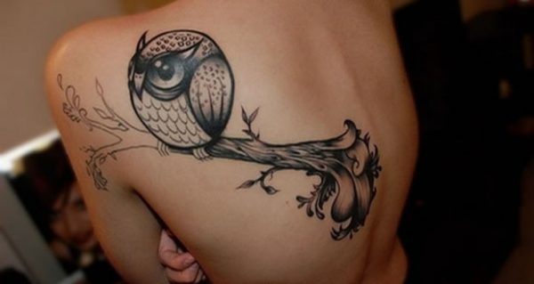 108 Tattoos of owls and fairies for girls