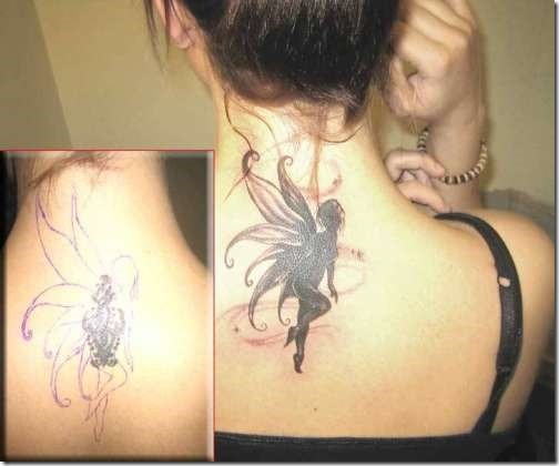 Inventive Angel Wing Tattoos