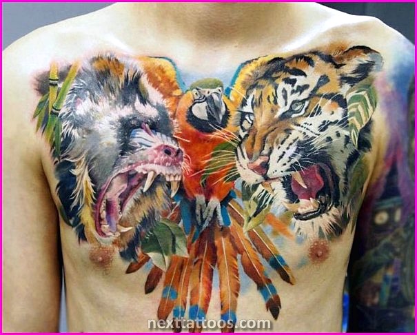 Animal Chest Tattoos For Men