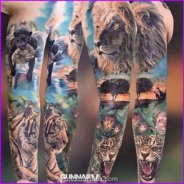 Animal Scene Tattoos