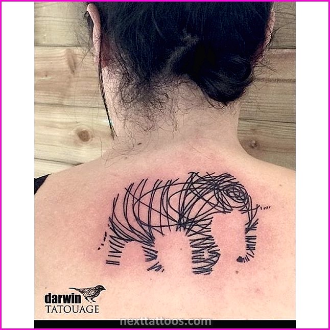 Animal Line Tattoos - One Line Animal Tattoos