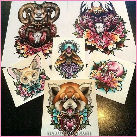 New School Animal Tattoos
