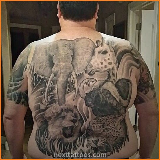 Animal Full Back Tattoos