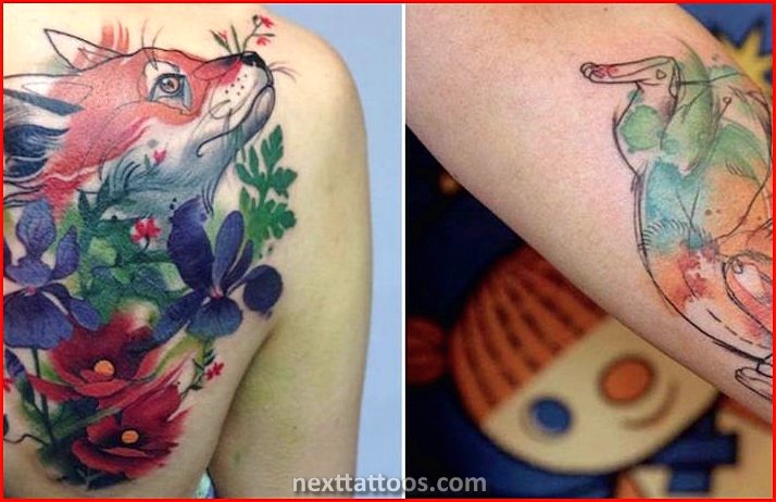 Colorful Animal Tattoos