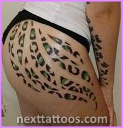 Animal Print Tattoos on the Thigh