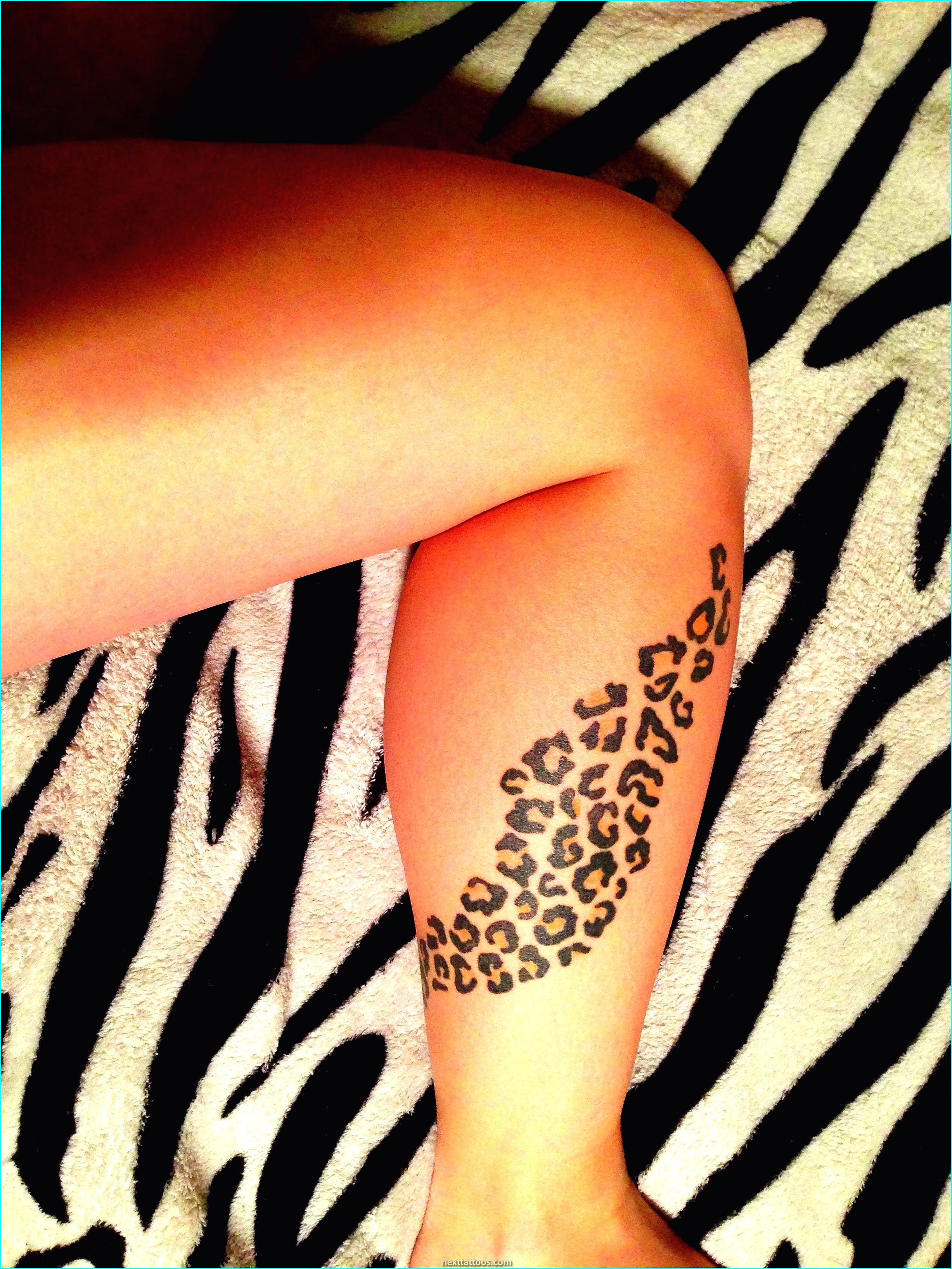 Animal Print Tattoos on the Thigh