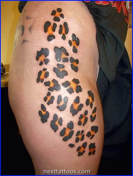 Animal Print Tattoos on the Thigh