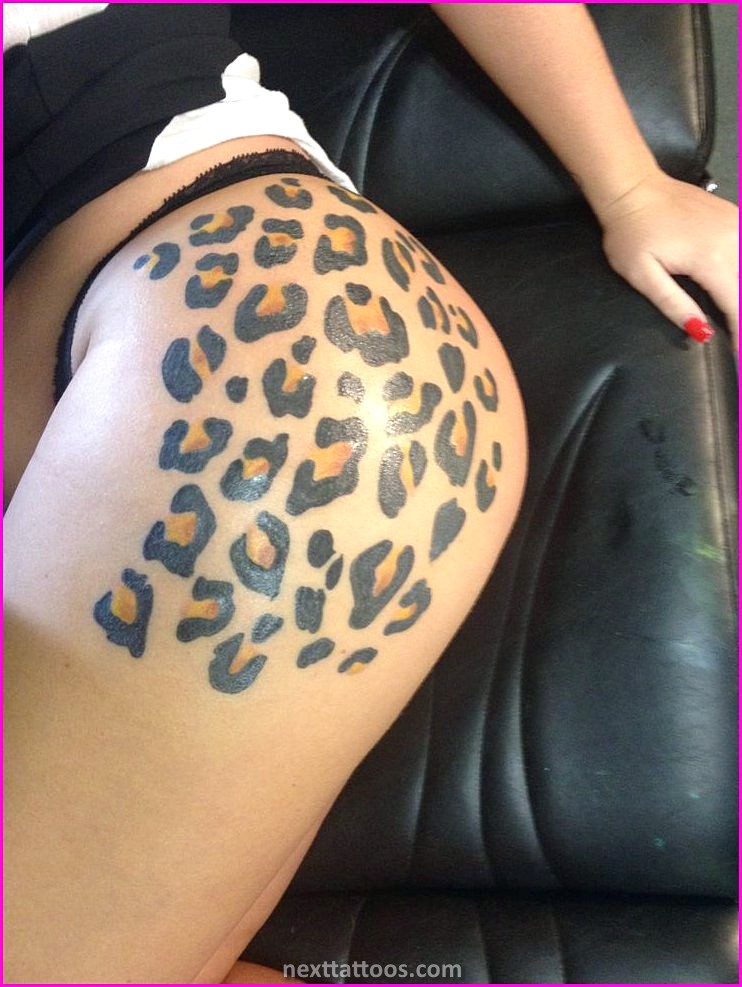 Animal Print Tattoos on the Thigh